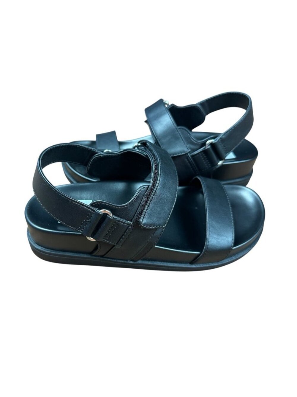 DV by Dolce Vita Women's Argyle Strap Sandals Black Size 6